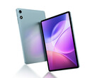 The P35 has a 10.1-inch IPS display. Pictured: a promo render showing the front and back of the tablet.