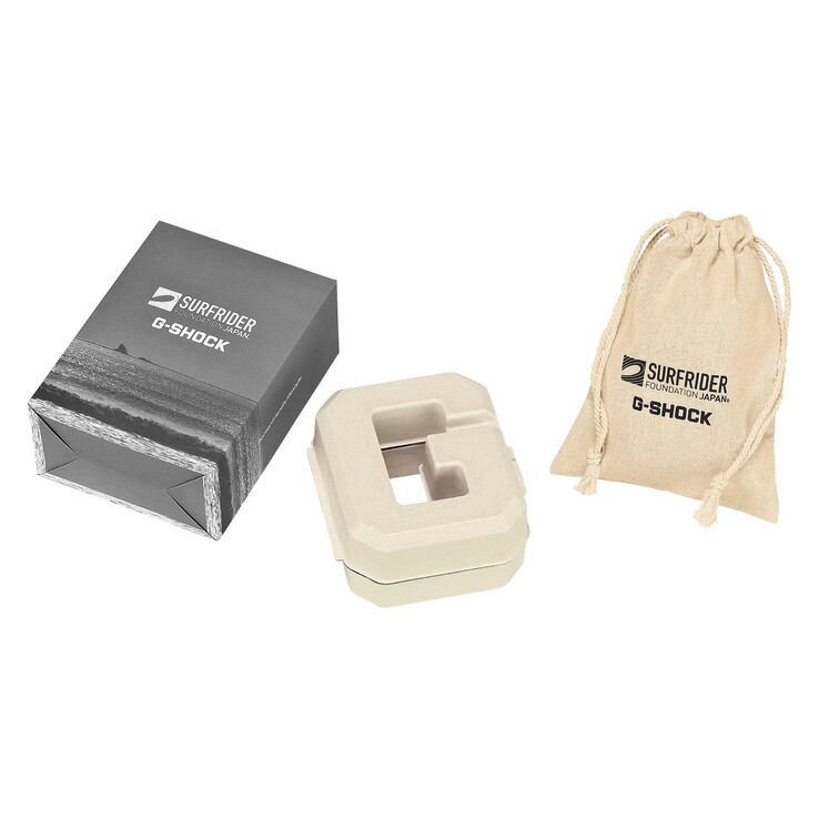 The GBX100SFJ-1 comes in special eco-conscious packaging, complete with a custom Surfrider Foundation Japan pouch.