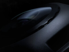 A close-up of the DJI Avata 360's camera housing.