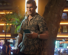 A poster of GTA VI protagonist Jason Duval using a phone