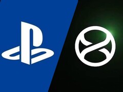 The PlayStation and Xbox Project Helix logos next to each another