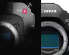Canon's teased cinema camera looks like it features some updates akin to the EOS R1. (Image source: Canon - edited)