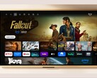 Amazon Ember Artline TV with wooden frame.