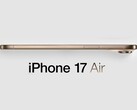 Unofficial render of the rumored iPhone 17 Air. (Image source: MacRumors - edited)