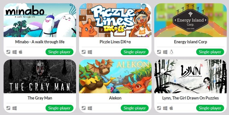 All games in the Indie Corp bundle. (Image Source: IndieGala)