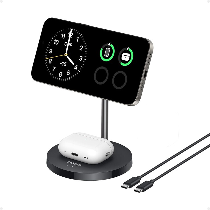 The Anker MagGo Wireless Charger (2-in-1 Stand). (Image source: Anker)