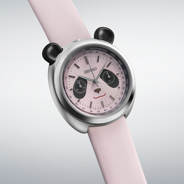The Seiko power design project panda chronograph in white