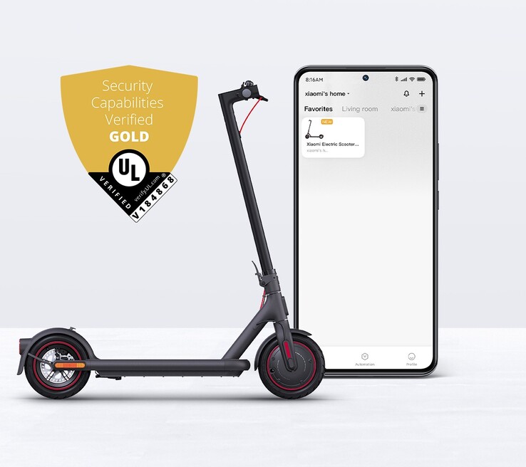 TThe Xiaomi Electric Scooter 4 Pro offers up to 55 km (34.1 miles) range on a single charge (Image source: Xiaomi)