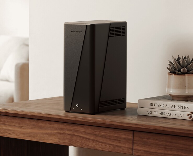 At just under $400, the UnifyDrive UC250 NAS is a budget option with a maximum capacity of 76 TB. (Image source: UnifyDrive)