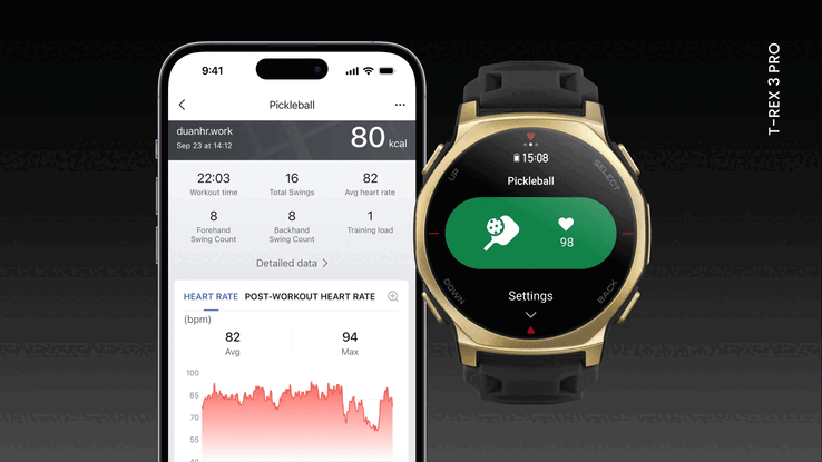 The Amazfit September 2026 software update upgrades pickleball