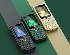 The Nokia 300 Charge is available in three colors: beige, green, and black.