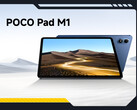 Xiaomi has shown the Poco Pad M1 in a single colour option so far. (Image source: Xiaomi - edited)