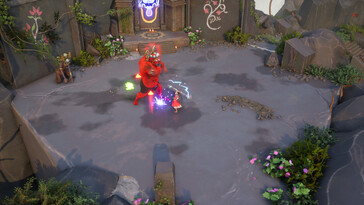 An image showing a fight in Raji: An Ancient Epic.