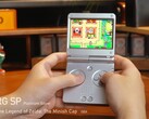 The Anbernic RG SP running a GBA title.