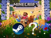 Minecraft banner shown with Steam logo