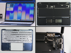 Pictures showcasing iFixit's Apple Macbook Neo teardown