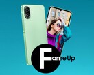 The Samsung Galaxy F70e 5G has a back panel with leather texture