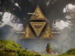Triforce symbol seen with The Great Deku Tree