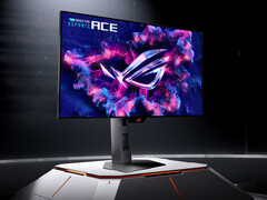 The Asus ROG Strix OLED XG259QWPG Ace boasts a flat finish and a glossy display coating.