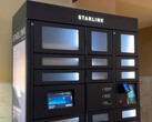 First Starlink vending machine at the Jordan Creek Mall. (Image source: DishyTech/YT)