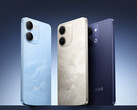The iQoo Z11i comes in desert gold, ink shadow, and light blue color options