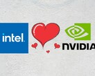 Future Intel desktop and mobile processors could completely cut out Arc iGPUs in favor of Nvidia solutions. (Image source: Intel, Nvidia, Unsplash, Pixabay)