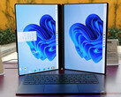 The modular laptop is powered by an Arrow Lake processor. Pictured: the system in dual-display configuration.