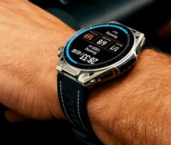 The Amazfit Balance Ultra is made of titanium and sapphire crystal.