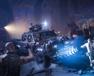 Image from Call of Duty: Black Ops 7's Zombies mode showing the Ol' Tessie vehicle. (Image source: Steam)