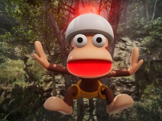 Metal Gear Solid Delta: Snake Eater Ape Escape mode (Image source: Sony PlayStation)