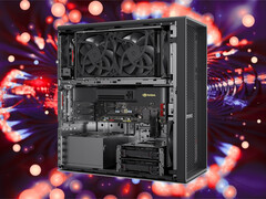 A look at the inside of the ThinkStation P4.