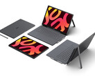 The new Iconia tablets have support for detachable keyboard and stylus accessories. Pictured: a promo picture showing the OLED tablets.