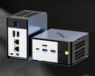 The NucBox K16 starts at $679.99. Pictured: a promo picture showing the ports of the mini PC. (Image source: GMK)