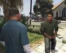 A screengrab of Franklin and Lamar in Grand Theft Auto V