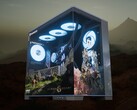 Maingear Crimson Desert Limited Edition PC front shown at angle