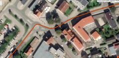 Garmin Venu 2 tracking at a roundabout