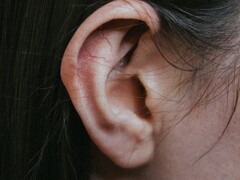 A close up view of a human ear