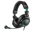 The Audio-Technica Hatsune Miku ATH-M50xSTS-USB MIKU headset is decorated with Miku design elements. (Image source: Audio-Technica)