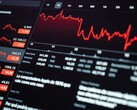 A digital stock market dashboard displaying financial tracking.