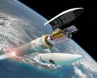 A conceptual Image of the James Webb Space Telescope deploying into orbit (Image source: NASA; cropped)