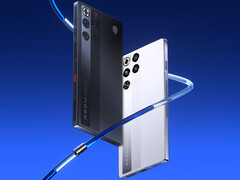 The RedMagic 11 Pro and Pro+ are confirmed to feature two 50 MP cameras on the back. Pictured: the non-transparent versions of the gaming phone. (Image source: RedMagic)