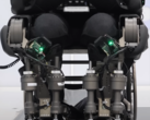 The WalkOn F1 is a next-gen exoskeleton that allows users to put it on, and walk, unaided, increasing independence for paraplegic users (Image Source : Exoskeleton lab @KAIST - Edited)