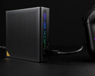 In Cyberpunk 2077, the USB4 v2 had around 25% lead over its predecessor. Pictured: the OneXGPU Lite eGPU. (Image source: ETA Prime)