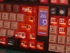 Akko 5098B translucent keycaps on the right side of the keyboard...