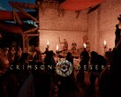 Townspeople gather in Crimson Desert