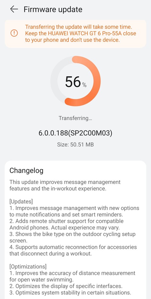 The HarmonyOS version 6.0.0.188 release notes