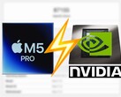 Apple M5 Pro fails to keep up with the RTX 5060 Laptop GPU in Geekbench OpenCL.