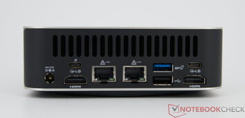Geekom A9 Max - Connections on the back