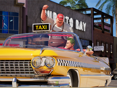 A screengrab from Crazy Taxi World Tour