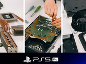 PS5 Pro teardown is shown (Image source: PlayStation Blog with edits)
